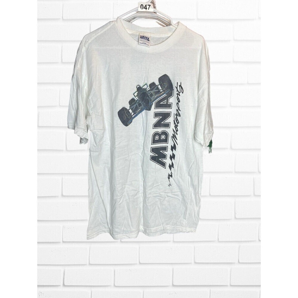 Mbna Motorsports White Racing TShirt XLarge